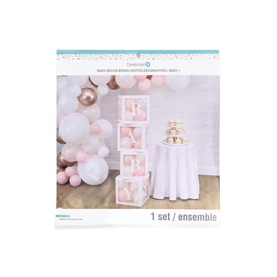 6 Pack: Baby Alphabet Décor Boxes by Celebrate It™